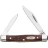 Case 083 Small Pen Folding Pocket Knife With Brown Delrin Handle