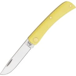 Case 032 Sodbuster Jr Folding Pocket Knife With Yellow Handle
