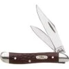 Case 046 Peanut Folding Pocket Knife With Brown Delrin Handle