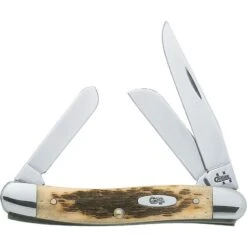 Case 039 Medium Stockman Folding Pocket Knife With Bone Handle