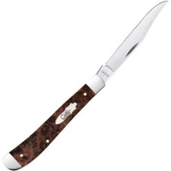 Case 64063 Slimline Trapper Maple Burl -Case Knives Sales 172995