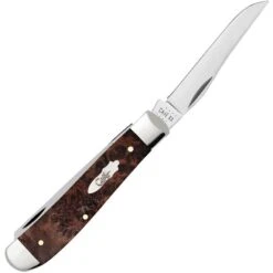 Case 64062 Mini Trapper Burl Wood 6 Case 64062 Mini Trapper Burl Wood -Case Knives Sales 172997