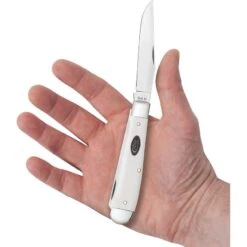 Case 63960 Trapper White Synthetic -Case Knives Sales 174505