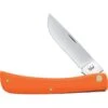 Case 80502 Sod Buster Jr Folding Pocket Knife With Orange Synthetic Handle