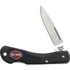 Case 52177 Mini Blackhorn Lockback Folding Pocket Knife With Black Zytel Handle