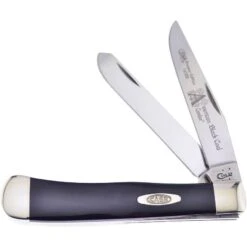 Case 9254ABC Trapper Folding Pocket Knife With Black Smooth Corelon Handle