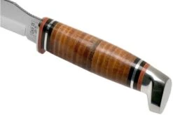 Case Gut Hook, Leather Hunter, 00517, 375-4G SS Hunting Knife -Case Knives Sales CE00517 05 case