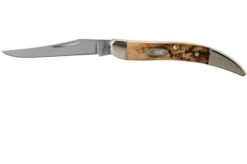 Case Small Texas Toothpick Genuine Stag 05532, 510096 SS Pocket Knife