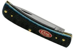 Case Sod Buster Jr. Rogers Jig 06890, 6137 SS, Navy Blue Bone, Pocket Knife -Case Knives Sales CE06890 06 case