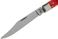 Case Slimline Trapper Dark Red Bone, Standard Jig, 06982, 61048 CV Pocket Knife -Case Knives Sales CE06982 03 case