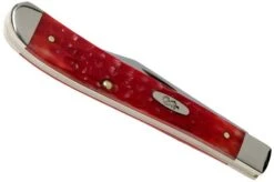 Case Slimline Trapper Dark Red Bone, Standard Jig, 06982, 61048 CV Pocket Knife -Case Knives Sales CE06982 04 case