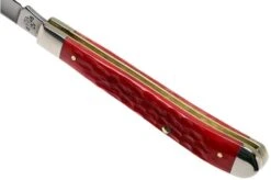 Case Slimline Trapper Dark Red Bone, Standard Jig, 06982, 61048 CV Pocket Knife -Case Knives Sales CE06982 05 case