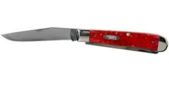 Case Trapper Dark Red Bone, Standard Jig, 06984, 6254 CV Pocket Knife -Case Knives Sales CE06984 03 case