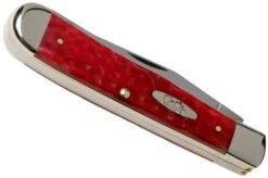 Case Trapper Dark Red Bone, Standard Jig, 06984, 6254 CV Pocket Knife -Case Knives Sales CE06984 04 case