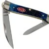 Case Mini Copperhead Navy Blue Bone, Rogers Jig, 07062, 62109W SS Pocket Knife
