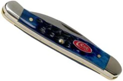 Case Mini Copperhead Navy Blue Bone, Rogers Jig, 07062, 62109W SS Pocket Knife -Case Knives Sales CE07062 04 case