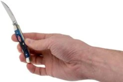 Case Mini Copperhead Navy Blue Bone, Rogers Jig, 07062, 62109W SS Pocket Knife -Case Knives Sales CE07062 05 case