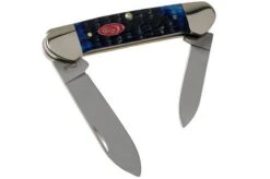 Case Canoe Navy Blue Bone, Rogers Jig, 07309, 62131 SS Pocket Knife
