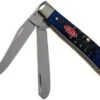 Case Mini Trapper Navy Blue Bone, Rogers Jig, 07321, 6207 SS Pocket Knife
