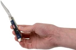 Case Mini Trapper Navy Blue Bone, Rogers Jig, 07321, 6207 SS Pocket Knife -Case Knives Sales CE07321 05 case 1