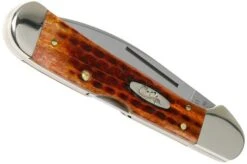 Case Knives Copperlock Pocket Worn Harvest Orange Bone Corn Cob Jig Wharncliffe 07397, 61549WL SS Pocket Knife -Case Knives Sales CE07397 04 case 1