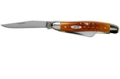 Case Knives Medium Stockman Pocket Worn Harvest Orange Bone Corn Cob Jig 07403, 6318 SS Pocket Knife -Case Knives Sales CE07403 03 case