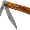 Case Knives Peanut Pocket Worn Harvest Orange Bone Corn Cob Jig 07404, 6220 SS Pocket Knife