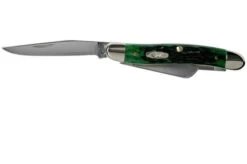Case Medium Stockman Pocket Worn Bermuda Green Bone, Peach Seed Jig, 09721, 6318 SS Pocket Knife -Case Knives Sales CE09721 03 case