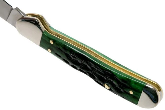 Case Mini Copperlock Pocket Worn Bermuda Green Bone, Peach Seed Jig, 09723, 61749L SS Pocket Knife 5 Case Mini Copperlock Pocket Worn Bermuda Green Bone, Peach Seed Jig, 09723, 61749L SS Pocket Knife - Image 5