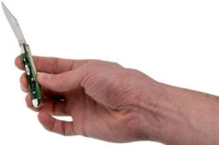 Case Peanut Pocket Worn Bermuda Green Bone, Peach Seed Jig, 09726, 6220 SS Pocket Knife -Case Knives Sales CE09726 05 case