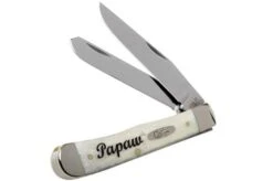 Case Trapper Natural Bone Smooth, Embellished Trapper In Gift Tin, 10430, 6254 SS Pocket Knife