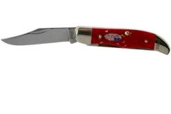 Case Pocket Hunter Red Jigged Bone, 10450, 62165 SS Pocket Knife -Case Knives Sales CE10450 03 case