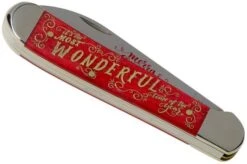 Case Copperhead, Christmas Gift Tin, Embellished Smooth Dark Red Bone, 10605, 6248W SS Pocket Knife -Case Knives Sales CE10605 04 case