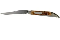 Case Fishing Knife Amber Jigged Bone, 10726, 620094F SS Pocket Knife -Case Knives Sales CE10726 03 case