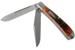 Case HT Trapper, Chestnut Bone, 154CM, Peach Seed Jig, 10770, TB622021 Pocket Knife, Tony Bose Design