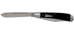 Case HT Trapper, Black Canvas Laminate, 154CM, Smooth, 10776, TB1022021 Pocket Knife, Tony Bose Design -Case Knives Sales CE10776 03 case