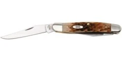 Case Muskrat Amber Bone, Peach Seed Jig, 10798, MUSKRAT SS Pocket Knife