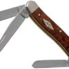 Case Medium Stockman Autumn Maple Burl Wood, 11541, 7318 SS Pocket Knife