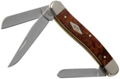 Case Medium Stockman Autumn Maple Burl Wood, 11541, 7318 SS Pocket Knife