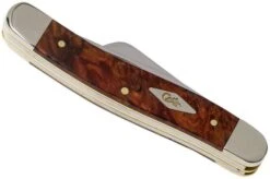 Case Medium Stockman Autumn Maple Burl Wood, 11541, 7318 SS Pocket Knife -Case Knives Sales CE11541 04 case