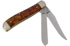 Case Mini Trapper Autumn Maple Burl Wood, 11545, 7207 SS Pocket Knife -Case Knives Sales CE11545 02 case