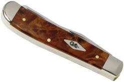 Case Mini Trapper Autumn Maple Burl Wood, 11545, 7207 SS Pocket Knife -Case Knives Sales CE11545 04 case