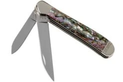 Case Copperhead Abalone, 12023, 8249W SS Pocket Knife, Gift Box