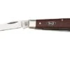 Case Mini Trapper Smooth Dark Red Burlap Micarta, 12271, 10207 CS Pocket Knife