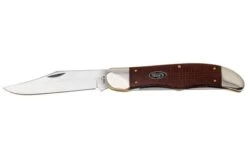 Case Folding Hunter, Smooth Dark Red Burlap Micarta, 12274, 10265 CS Pocket Knife