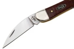 Case Seahorse Whittler Smooth Dark Red Burlap Micarta, 12276, 10355WH CS Pocket Knife -Case Knives Sales CE12276 03 case