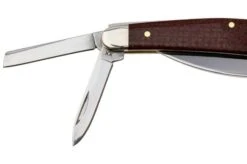 Case Seahorse Whittler Smooth Dark Red Burlap Micarta, 12276, 10355WH CS Pocket Knife -Case Knives Sales CE12276 04 case