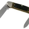 Case Canoe Olive Green Bone, Russell Jig, 13286, 62131 SS Pocket Knife