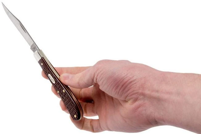 Case Slimline Trapper Brown Synthetic, 00135, 31048 SS Pocket Knife 9 Case Slimline Trapper Brown Synthetic, 00135, 31048 SS Pocket Knife - Image 9