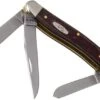 Case Medium Stockman Rustic Red Richlite, 13622, 10318 SS Pocket Knife